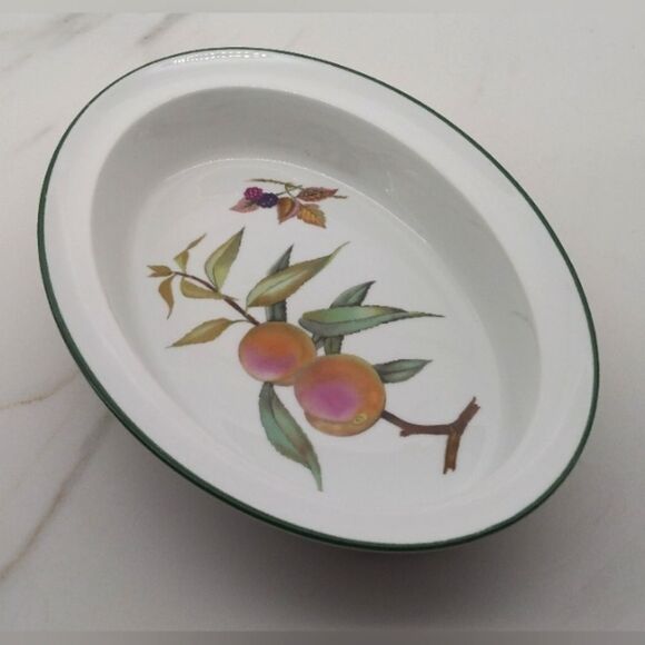 Royal Worcester Evesham Vale Serveware Oval Platter Dish Home Dining Vintage - Picture 5 of 13
